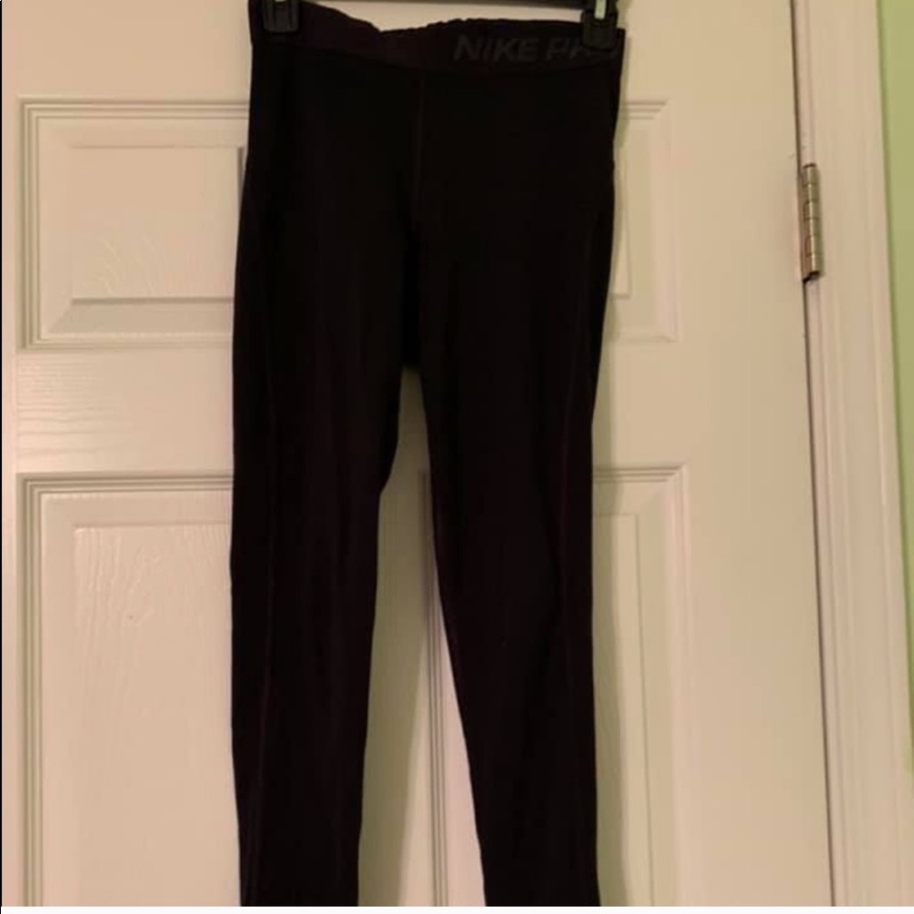 Women’s Nike pro tights, warmth inside